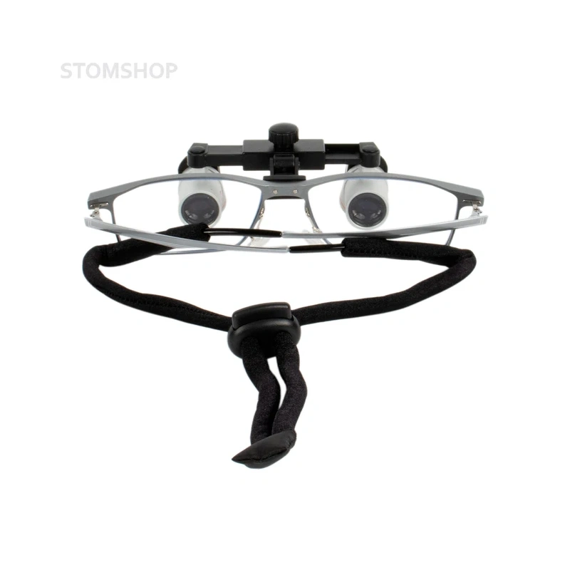 EM4.0X + Titanium frame - эргономичные бинокулярные лупы системы Flip-up на титановой оправе, с синхронной регулировкой межзрачкового расстояния, увеличение 4.0х | Ymarda (Китай)