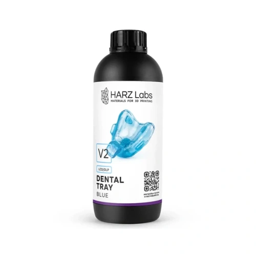 HARZ Labs Dental Tray V2 - фотополимерная смола, цвет голубой, 1 кг | HARZ Labs (Россия)