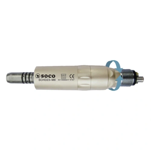 SOCO D23-M6 - воздушный микромотор с фиброоптикой и внутренней подачей воды, 6-ти канальный | SOCO (Китай)