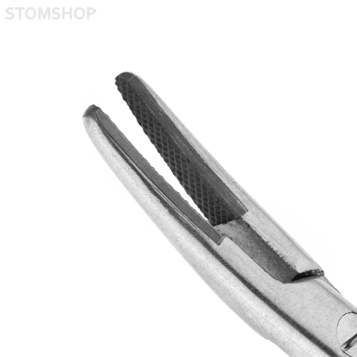 Иглодержатель-микро изогнутый Micro-Nadelhalter TC, длина 180 мм | HLW Dental Instruments (Германия)