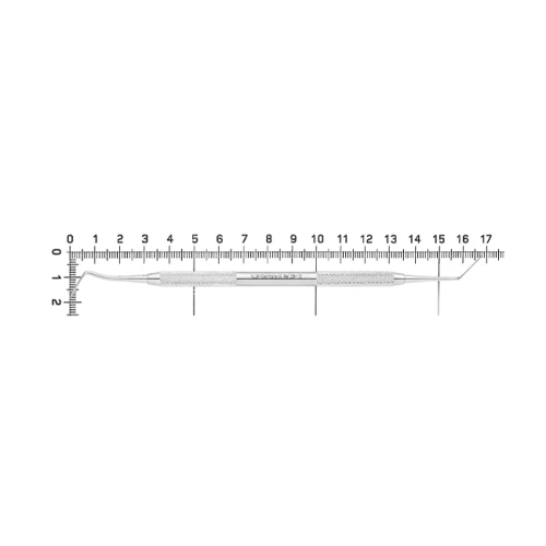Гладилка обратная, жесткая, с острым краем (29-18) | HLW Dental Instruments (Германия)