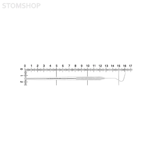 Зонд - эксплорер односторонний гибкий, форма 65 | HLW Dental Instruments (Германия)